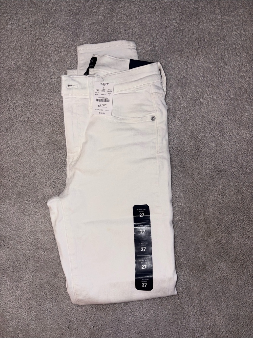 J. Crew White Skinny Jeans